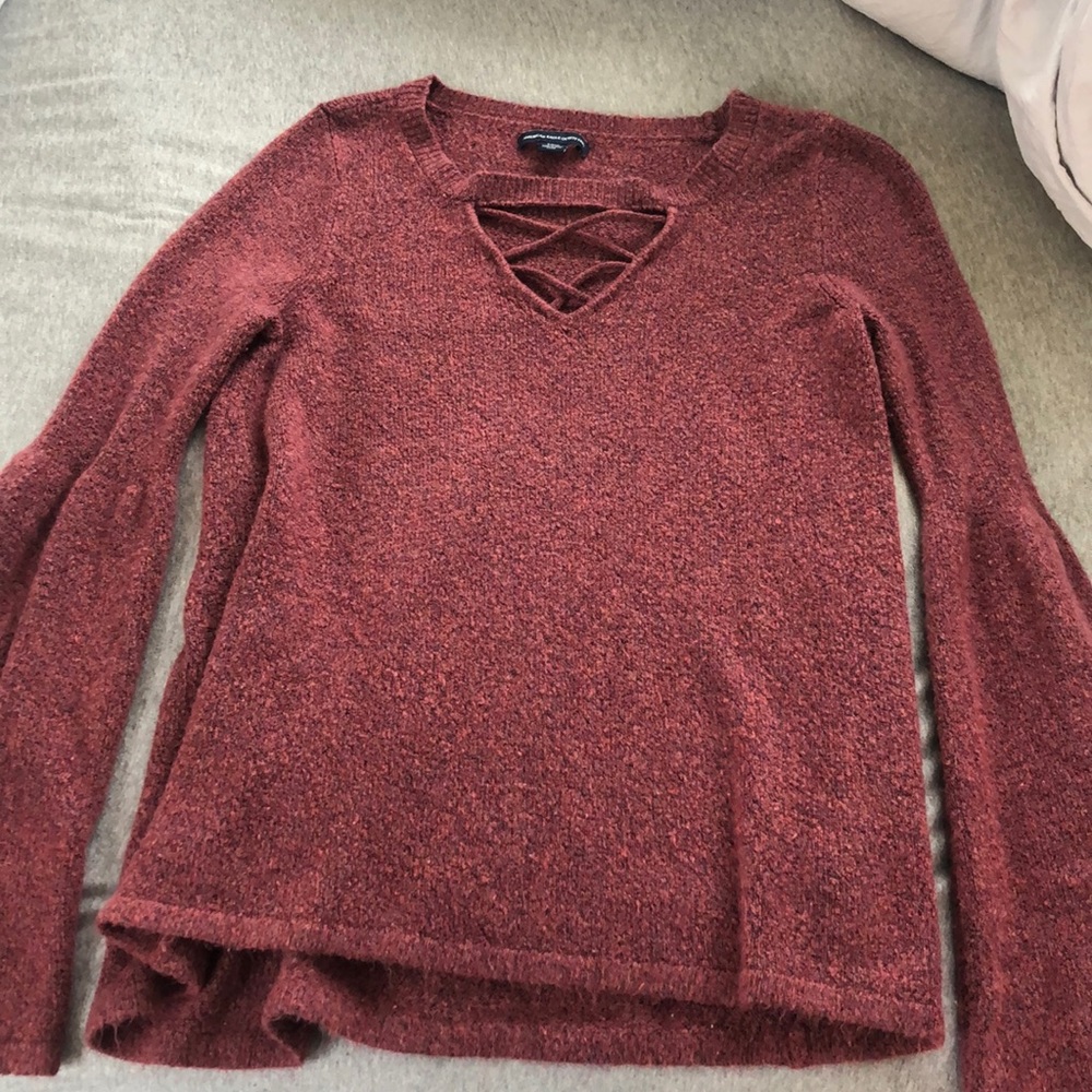 Red American Eagle sweater